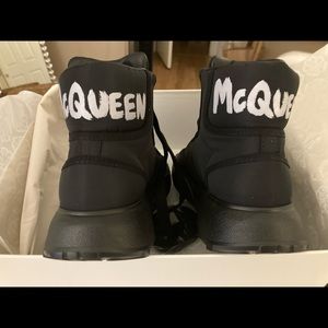 Alexander McQueen Graffiti High Top Women’s Sneakers